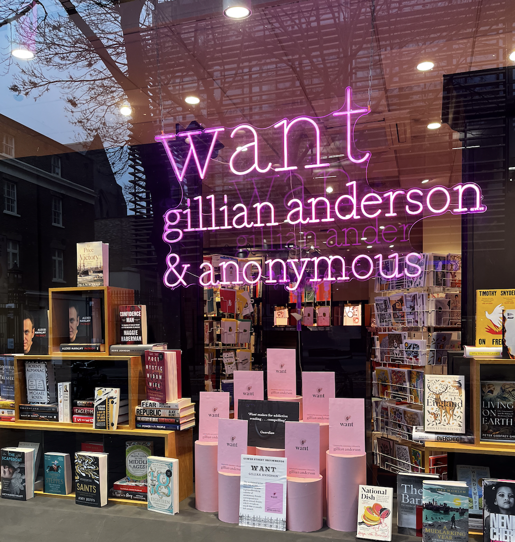 Want, by Gillian Anderson and Anonymous Review: Desire, Discourse, and Dissonance